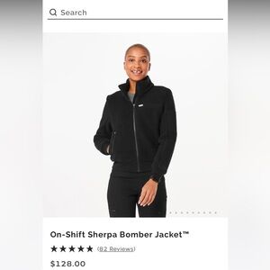 Figs Sherpa bomber jacket